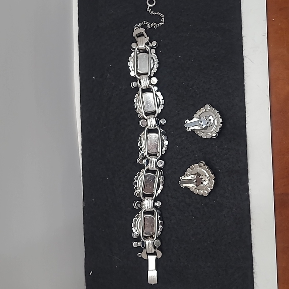 Juliana D&E Blue Green Rivaloi Margarita Rhinestone Set - Picture 7 of 15